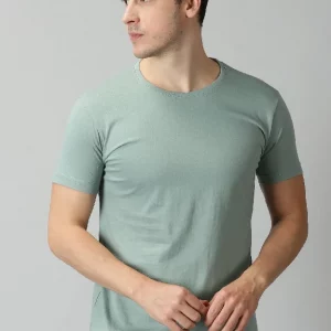 Model wearing a graphic print t-shirt