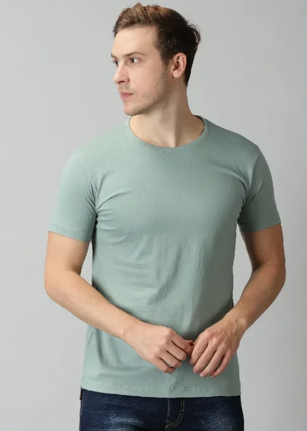 Model wearing a graphic print t-shirt