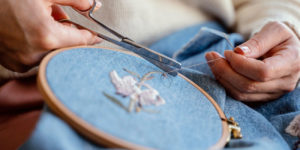 Custom embroidery collection at OM Clothing Boston